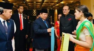 Perayaan Hari Republik India, Prabowo Disambut Mahasiswa Indonesia