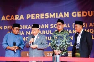 Wapres KH Ma’ruf Buka Halaqoh dan Resmikan Gedung Ponpes Asy Syadzili