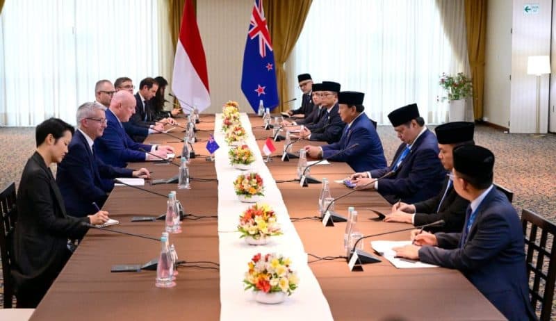 Presiden Prabowo Gelar Pertemuan Bilateral dengan PM Selandia Baru