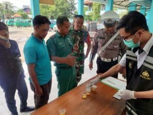 Polres Tanjung Perak Gelar Ramcek & Tes Urine Pengemudi Bus Pariwisata