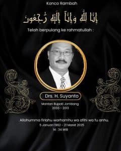 Kota Santri Berduka: Suyanto, Bupati ke-16 Jombang Tutup Usia