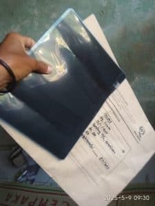 Usai kejadian, Mbah Sinem dibawa ke rumah sakit di Madiun untuk dilakukan rontgen. (Foto : dok. keluarga Sinem)