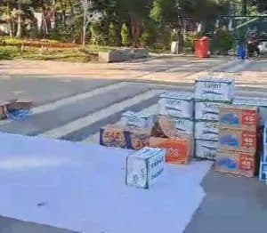 Posko Rakyat Jawa Timur Menggugat Dirusak Orang Bertopeng Ala Ninja